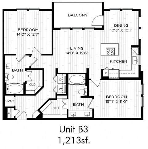 Aura Beacon Island Apartments B3 Floor Plan